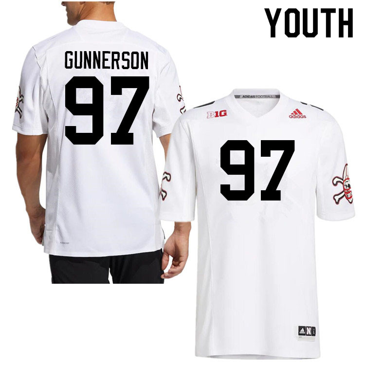 Youth #97 Blaise Gunnerson Nebraska Cornhuskers College Football Jerseys Sale-Strategy